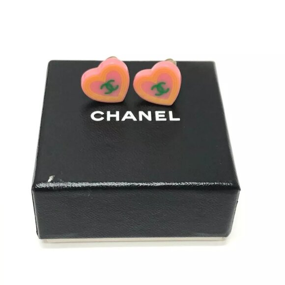 CHANEL Accessories CC Mark CC heart Earrings - Picture 5 of 7